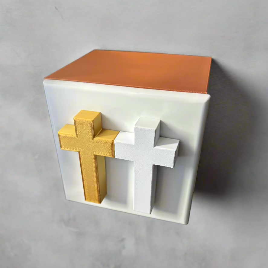 White Cross Light Switch Guard