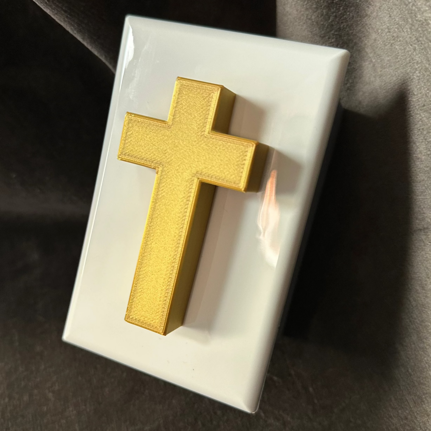 Gold Cross Light Switch Guard